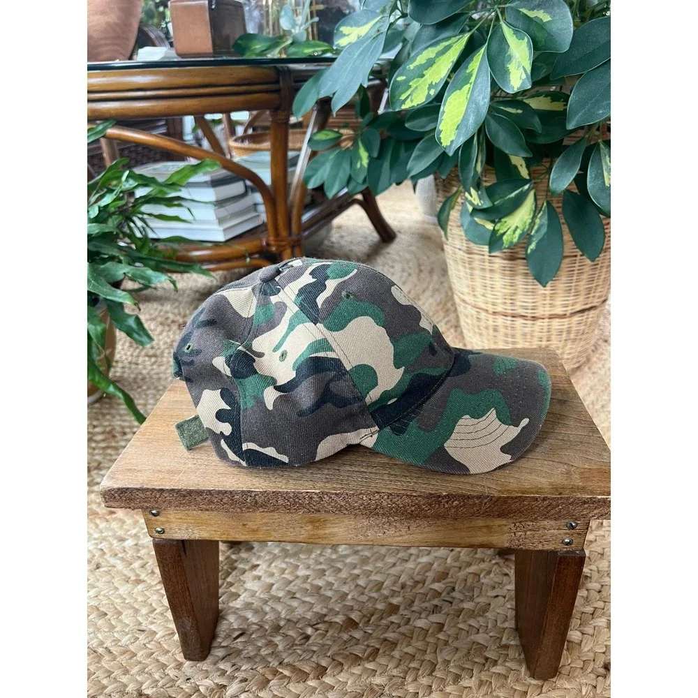 Vintage 90s Camo Camouflage Dad‎ Hat